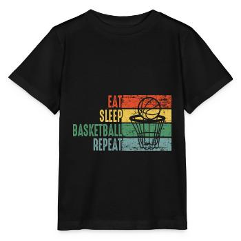 Basketball basketball players Basketball players - Stanley/Stella MINI CREATOR Kids’ T-Shirt - black - Front - Mikhail (115cm)