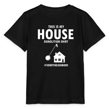 Démolition et rénovation de maisons - T-shirt bio MINI CREATOR Stanley/Stella Enfant - noir - Devant - Mikhail (115cm)