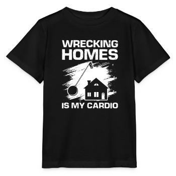 Démolition et rénovation de maisons - T-shirt bio MINI CREATOR Stanley/Stella Enfant - noir - Devant - Mikhail (115cm)