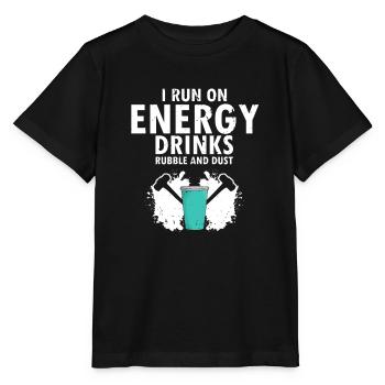 Démolition et rénovation de maisons - T-shirt bio MINI CREATOR Stanley/Stella Enfant - noir - Devant - Mikhail (115cm)