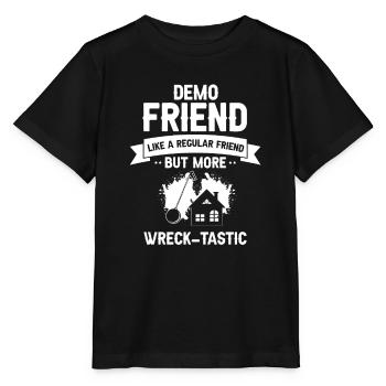 Démolition et rénovation de maisons - T-shirt bio MINI CREATOR Stanley/Stella Enfant - noir - Devant - Mikhail (115cm)