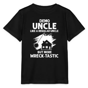 Démolition et rénovation de maisons - T-shirt bio MINI CREATOR Stanley/Stella Enfant - noir - Devant - Mikhail (115cm)