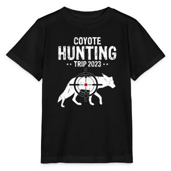 Conception de coyote pour les réacteurs de coyote - T-shirt bio MINI CREATOR Stanley/Stella Enfant - noir - Devant - Mikhail (115cm)