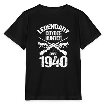 Conception de coyote pour les réacteurs de coyote - T-shirt bio MINI CREATOR Stanley/Stella Enfant - noir - Devant - Mikhail (115cm)