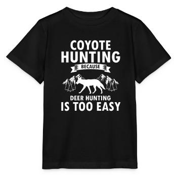 Conception de coyote pour les réacteurs de coyote - T-shirt bio MINI CREATOR Stanley/Stella Enfant - noir - Devant - Mikhail (115cm)
