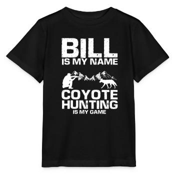 Conception de coyote pour les réacteurs de coyote - T-shirt bio MINI CREATOR Stanley/Stella Enfant - noir - Devant - Mikhail (115cm)