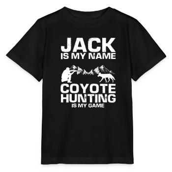 Conception de coyote pour les réacteurs de coyote - T-shirt bio MINI CREATOR Stanley/Stella Enfant - noir - Devant - Mikhail (115cm)