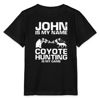 Conception de coyote pour les réacteurs de coyote - T-shirt bio MINI CREATOR Stanley/Stella Enfant - noir - Devant - Mikhail (115cm)