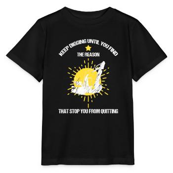 Heavy machinery operator for excavator operators - Stanley/Stella MINI CREATOR Kids’ T-Shirt - black - Front - Mikhail (115cm)