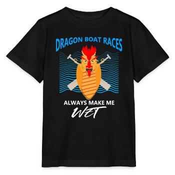Conception de course de bateaux-dragons pour bateau-dragon - T-shirt bio MINI CREATOR Stanley/Stella Enfant - noir - Devant - Mikhail (115cm)