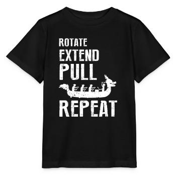 Dragon Boat Crew and Dragon Boat Riding - Stanley/Stella MINI CREATOR Kids’ T-Shirt - black - Front - Mikhail (115cm)