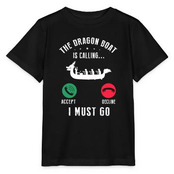 Dragon Boat Crew and Dragon Boat Riding - Stanley/Stella MINI CREATOR Kids’ T-Shirt - black - Front - Mikhail (115cm)