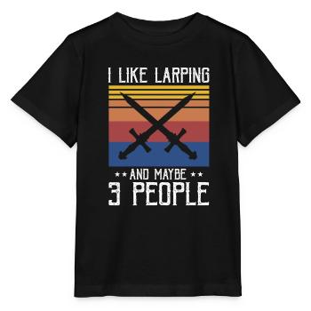 Citation de jeu de rôle pour Larper et Larp - T-shirt bio MINI CREATOR Stanley/Stella Enfant - noir - Devant - Mikhail (115cm)