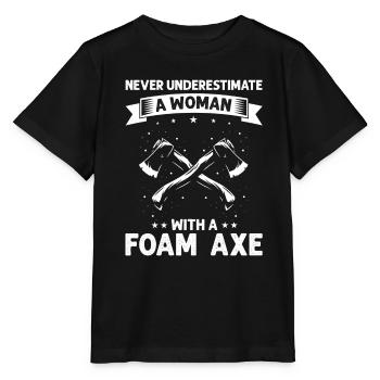 Larping quote for role-playing games and Larper - Stanley/Stella MINI CREATOR Kids’ T-Shirt - black - Front - Mikhail (115cm)