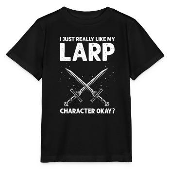 Jeu de rôle en direct pour PNJ et jeu de rôle RPG - T-shirt bio MINI CREATOR Stanley/Stella Enfant - noir - Devant - Mikhail (115cm)