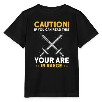 Citation de jeu de rôle pour Larper et Larp - T-shirt bio MINI CREATOR Stanley/Stella Enfant - noir - Devant - Mikhail (115cm)