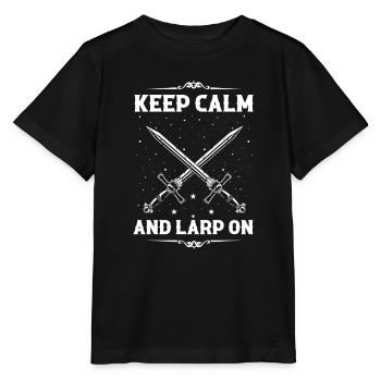 Citation de jeu de rôle pour Larper et Larp - T-shirt bio MINI CREATOR Stanley/Stella Enfant - noir - Devant - Mikhail (115cm)