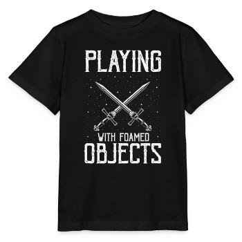 Jeu de rôle en direct pour PNJ et jeu de rôle RPG - T-shirt bio MINI CREATOR Stanley/Stella Enfant - noir - Devant - Mikhail (115cm)