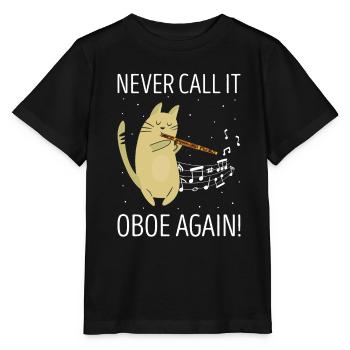Woodwind instrument and bassoon wind instrument - Stanley/Stella MINI CREATOR Kids’ T-Shirt - black - Front - Mikhail (115cm)