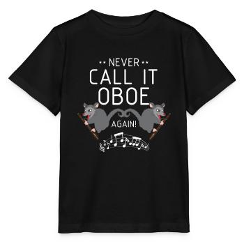 Bassoonist design for woodwind orchestra - Stanley/Stella MINI CREATOR Kids’ T-Shirt - black - Front - Mikhail (115cm)