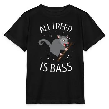 Instrument à vent en bois et instrument à vent basson - T-shirt bio MINI CREATOR Stanley/Stella Enfant - noir - Devant - Mikhail (115cm)