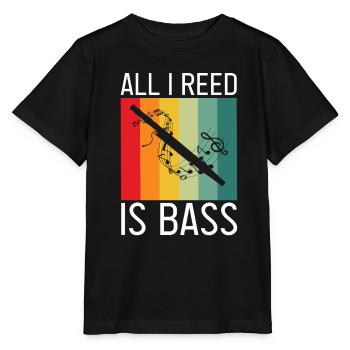 Orchester und Holzblasinstrument - Stanley/Stella Kinder T-Shirt MINI CREATOR  - Schwarz - Vorne - Mikhail (115cm)