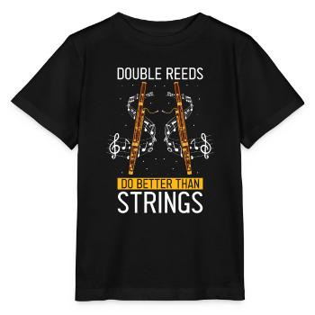 Bassoonist design for woodwind orchestra - Stanley/Stella MINI CREATOR Kids’ T-Shirt - black - Front - Mikhail (115cm)
