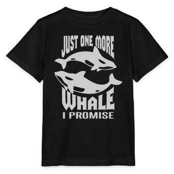 Orca Beobachtung für Buckelwale und Meerwale - Stanley/Stella Kinder T-Shirt MINI CREATOR  - Schwarz - Vorne - Mikhail (115cm)