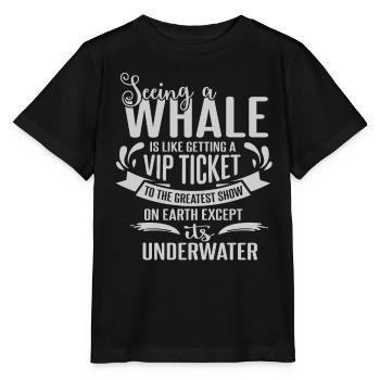 Meeressäuger für Orca-Beobachtung und Buckelwal - Stanley/Stella Kinder T-Shirt MINI CREATOR  - Schwarz - Vorne - Mikhail (115cm)