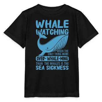 Meeressäuger für Orca-Beobachtung und Buckelwal - Stanley/Stella Kinder T-Shirt MINI CREATOR  - Schwarz - Vorne - Mikhail (115cm)