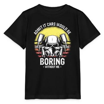 Offre Car Painter pour les carrossiers - T-shirt bio MINI CREATOR Stanley/Stella Enfant - noir - Devant - Mikhail (115cm)