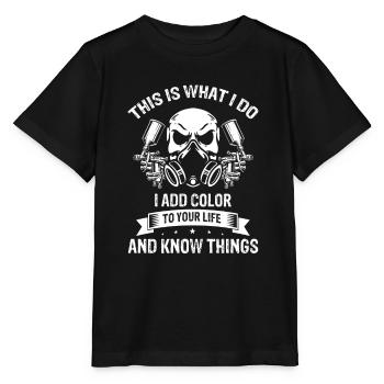 Autolackierer Angebot für Autolackierer - Stanley/Stella Kinder T-Shirt MINI CREATOR  - Schwarz - Vorne - Mikhail (115cm)