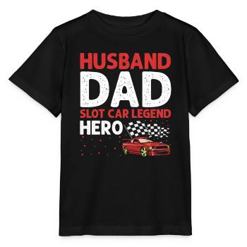 Slot Car Racetrack Quote for Vintage Track Slot - Stanley/Stella MINI CREATOR Kids’ T-Shirt - black - Front - Mikhail (115cm)