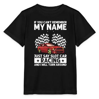 Slot Car Racetrack Quote for Vintage Track Slot - Stanley/Stella MINI CREATOR Kids’ T-Shirt - black - Front - Mikhail (115cm)
