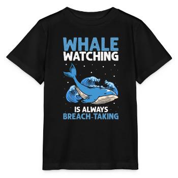 Meeressäuger für Orca-Beobachtung und Buckelwal - Stanley/Stella Kinder T-Shirt MINI CREATOR  - Schwarz - Vorne - Mikhail (115cm)