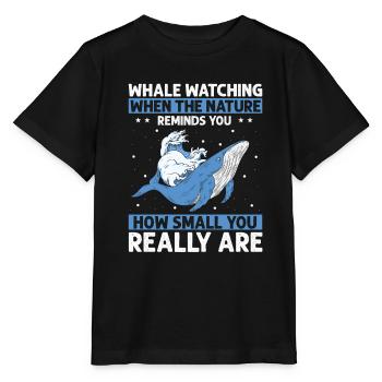 Meeressäuger für Orca-Beobachtung und Buckelwal - Stanley/Stella Kinder T-Shirt MINI CREATOR  - Schwarz - Vorne - Mikhail (115cm)