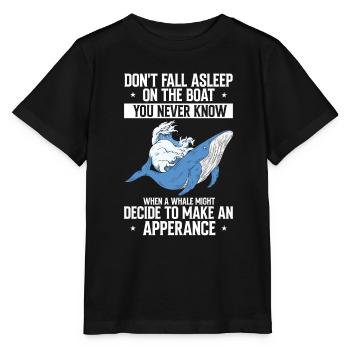Meeressäuger für Orca-Beobachtung und Buckelwal - Stanley/Stella Kinder T-Shirt MINI CREATOR  - Schwarz - Vorne - Mikhail (115cm)