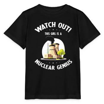Nuklearingenieur für Kernkraftwerk und Kernenergie - Stanley/Stella Kinder T-Shirt MINI CREATOR  - Schwarz - Vorne - Mikhail (115cm)
