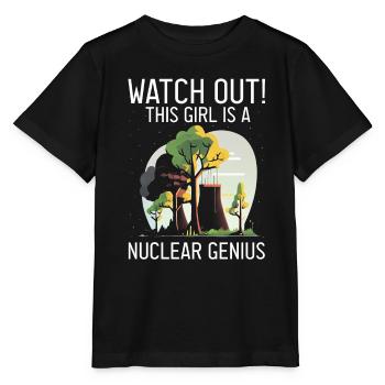 Kernenergie Spruch für Kernenergie - Stanley/Stella Kinder T-Shirt MINI CREATOR  - Schwarz - Vorne - Mikhail (115cm)