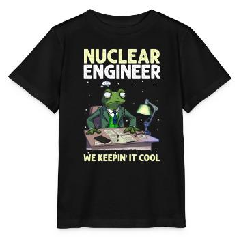 Kernenergie Spruch für Kernenergie - Stanley/Stella Kinder T-Shirt MINI CREATOR  - Schwarz - Vorne - Mikhail (115cm)
