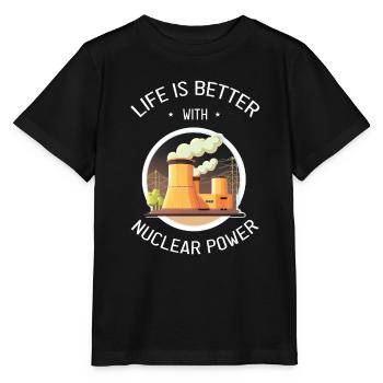 Nuklearingenieur für Kernkraftwerk und Kernenergie - Stanley/Stella Kinder T-Shirt MINI CREATOR  - Schwarz - Vorne - Mikhail (115cm)