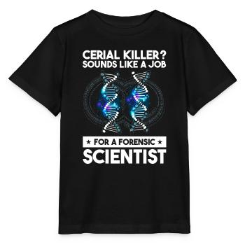 Forensische Kriminologie und Tatort-Ermittler - Stanley/Stella Kinder T-Shirt MINI CREATOR  - Schwarz - Vorne - Mikhail (115cm)
