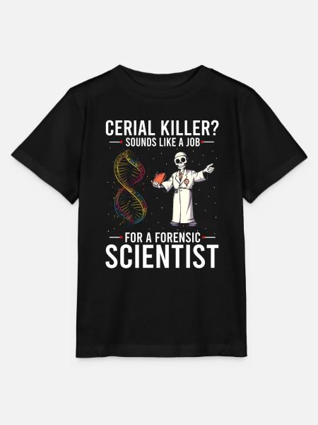 Forensischer Wissenschaftlicher Ermittler - Stanley/Stella Kinder T-Shirt MINI CREATOR - Schwarz