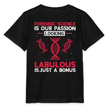 Forensische Kriminologie und Tatort-Ermittler - Stanley/Stella Kinder T-Shirt MINI CREATOR  - Schwarz - Vorne - Mikhail (115cm)