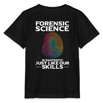 Forensische Kriminologie und Tatort-Ermittler - Stanley/Stella Kinder T-Shirt MINI CREATOR  - Schwarz - Vorne - Mikhail (115cm)