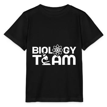Biologie Team DNA Biologe Biologin Biologisch - Stanley/Stella Kinder T-Shirt MINI CREATOR  - Schwarz - Vorne - Mikhail (115cm)