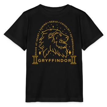 Harry Potter Emblème Gryffindor - T-shirt bio MINI CREATOR Stanley/Stella Enfant - noir - Devant - Mikhail (115cm)