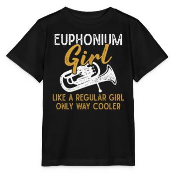 Euphonium Girl Like A Regular Girl Euphonium - Stanley/Stella MINI CREATOR Kids’ T-Shirt - black - Front - Mikhail (115cm)
