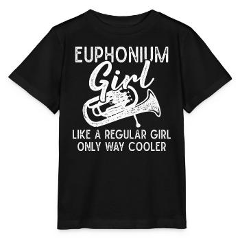 Euphonium Girl Like A Regular Girl Euphonium - Stanley/Stella MINI CREATOR Kids’ T-Shirt - black - Front - Mikhail (115cm)