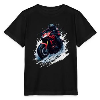 Moto sport - T-shirt bio MINI CREATOR Stanley/Stella Enfant - noir - Devant - Mikhail (115cm)